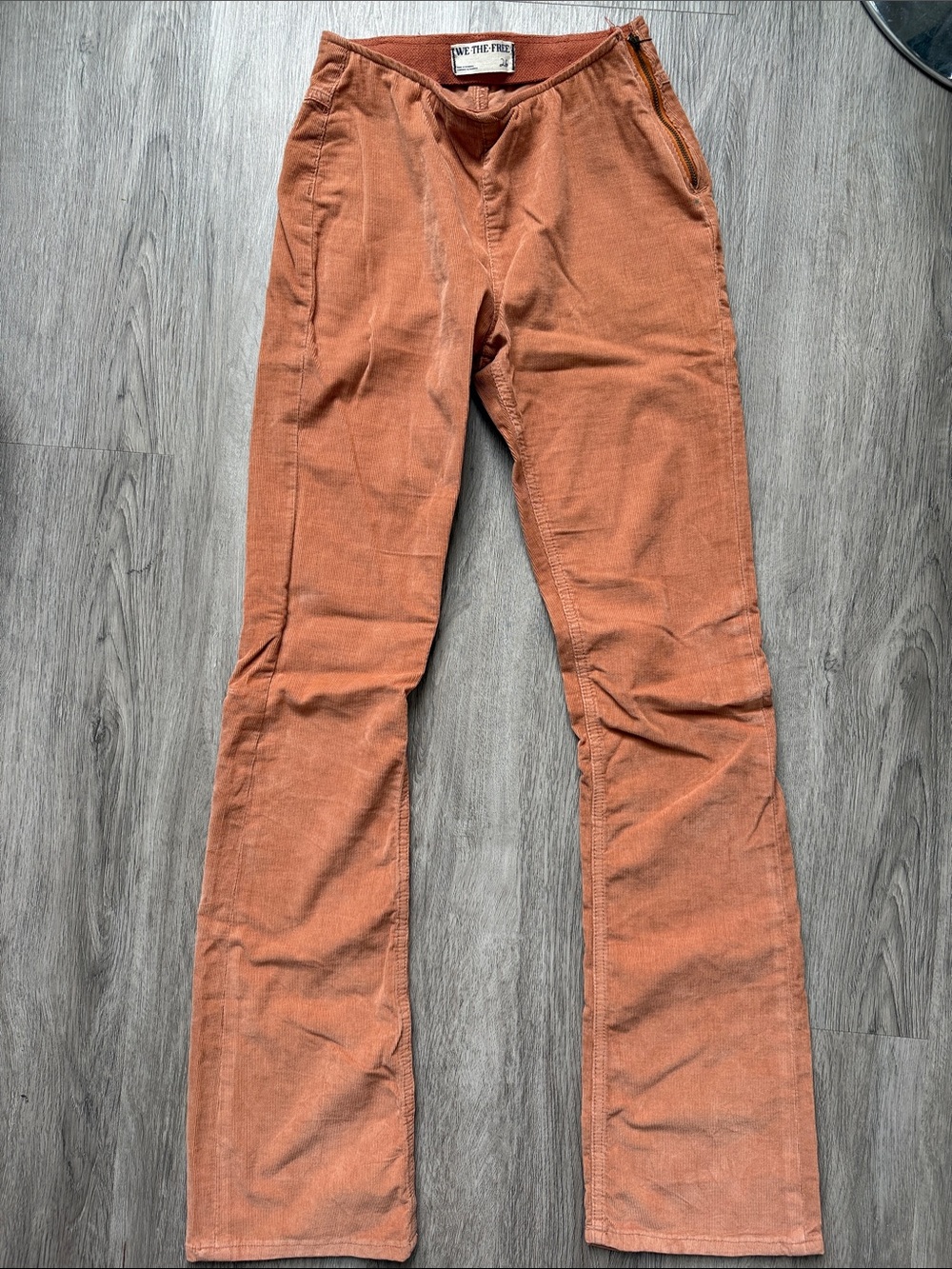 Free People Rust Corduroy Bootcut Pants